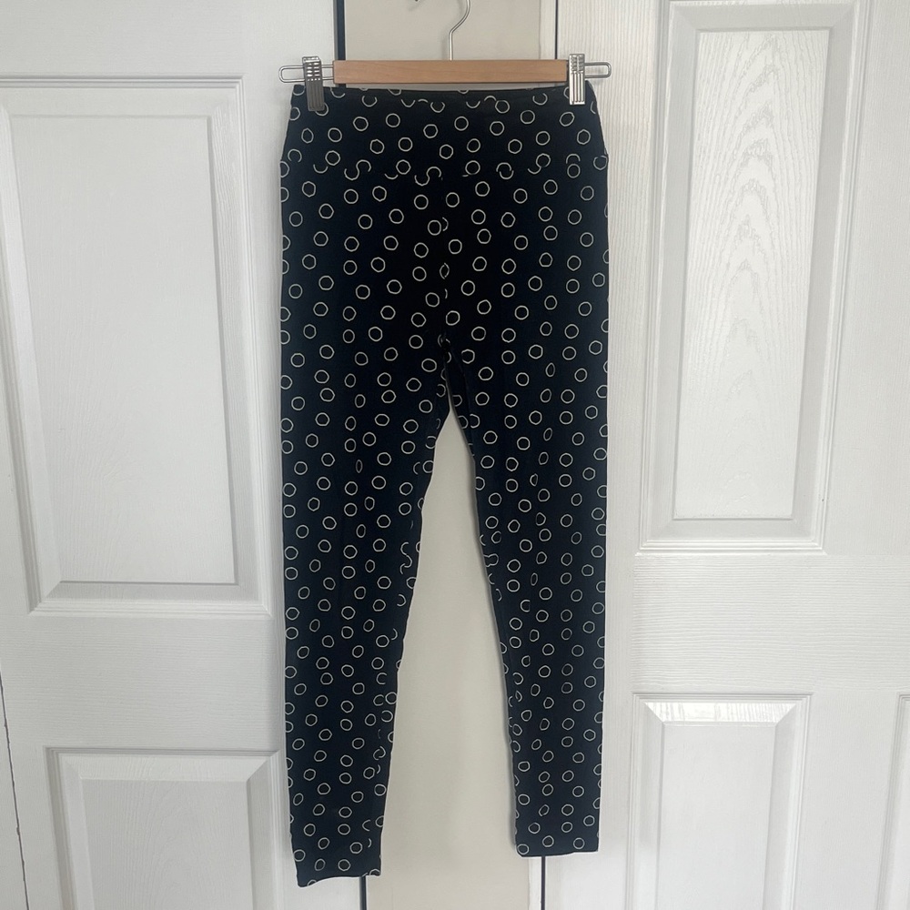 LuLaRoe Black and White Patterned Leggings